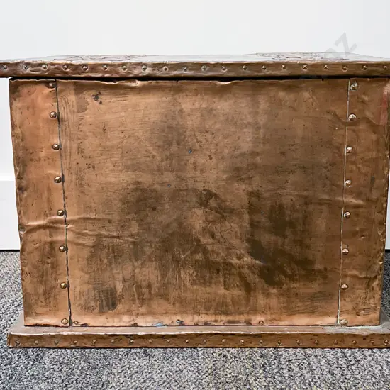 Copper Panelled Coal Box