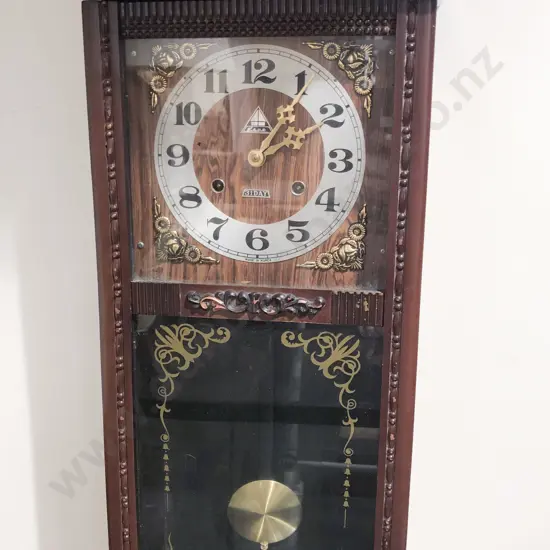 Korean 31 Day Cased Wall Clock