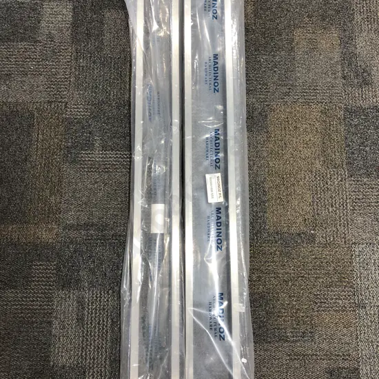 Two Pairs of Large Modern Chrome Door Handles