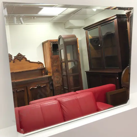 Unframed Bevel-edged Wall Mirror