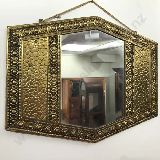 Small Brass Wall Mirror