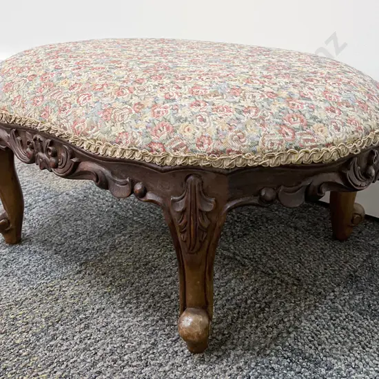 Victorian Walnut Footstool