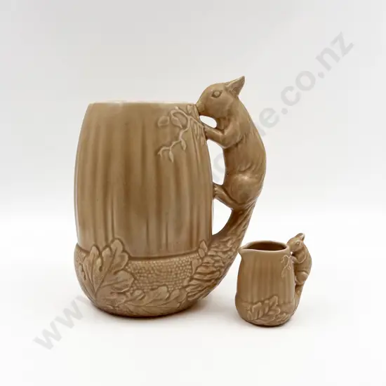 Sylvac Squirrel Handled Vase #1115 and Small Jug #1993