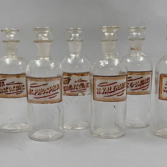 Eight Medium Chemist Jars
