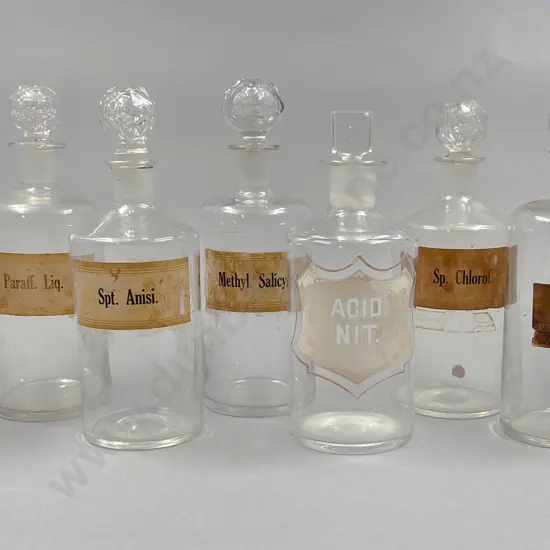 Eight Various Medium Chemist Jars