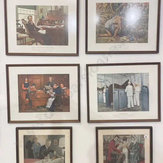 Six Medical Themed Vintage Prints