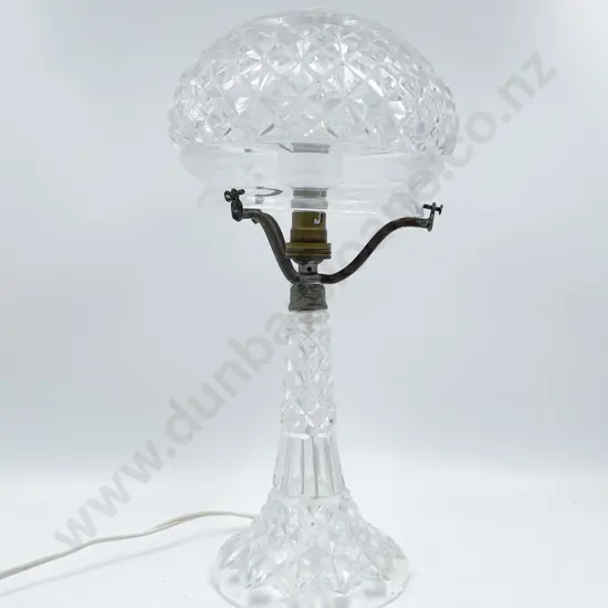 Cut Crystal Dome Shade Table Lamp