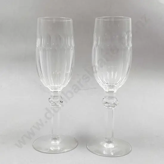 Ten Irish Waterford Curraghmore Pattern Champagne Flutes