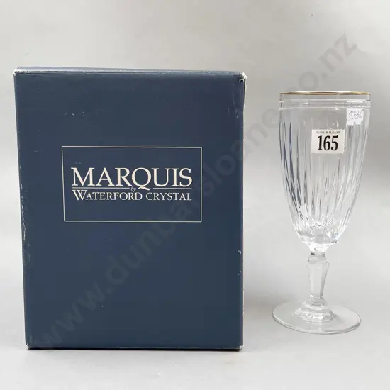 Four Marquis by Waterford Crystal Iced Beverage Goblets Hanover Pattern