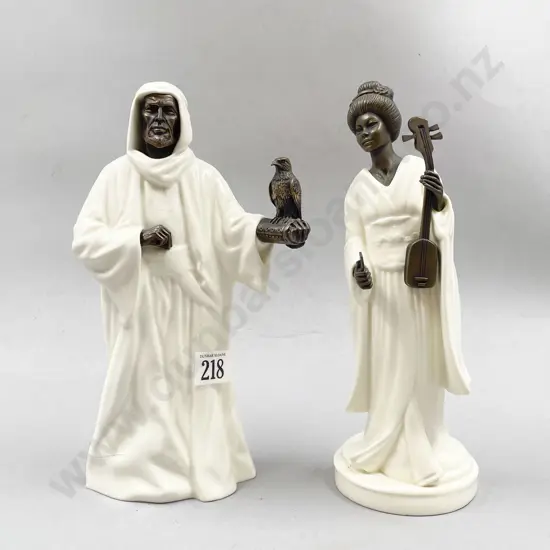 Two Minton Figures 'The Sheikh' & 'Geisha'