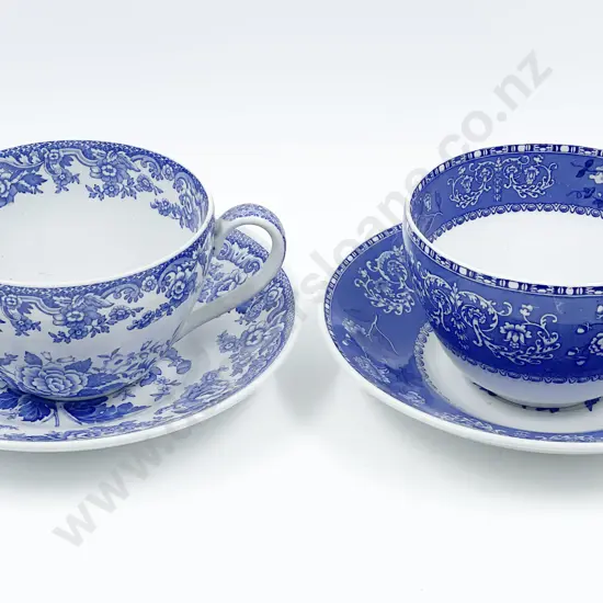 Two Spode Breakfast Cup and Saucers