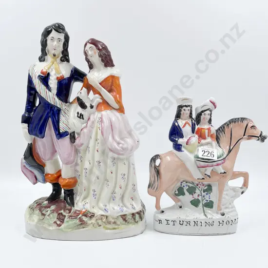 Two Vict Staffordshire Figure Groups