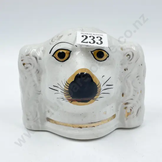 Vict Staffordshire Spaniel Money Box