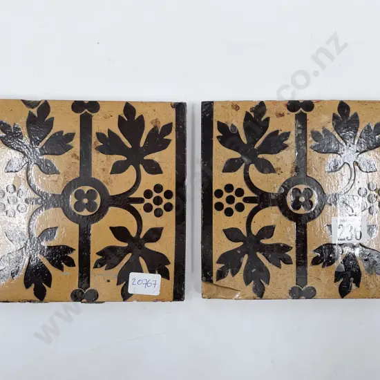Two Vict Minton Tiles