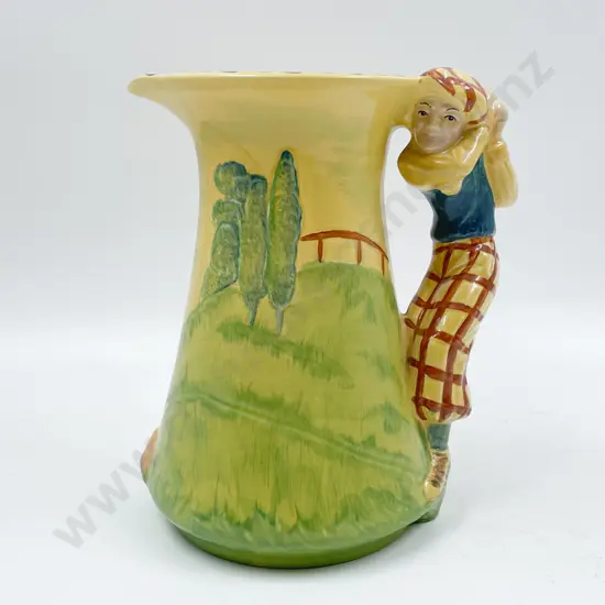 Burliegh Ware Golfer Handle Jug
