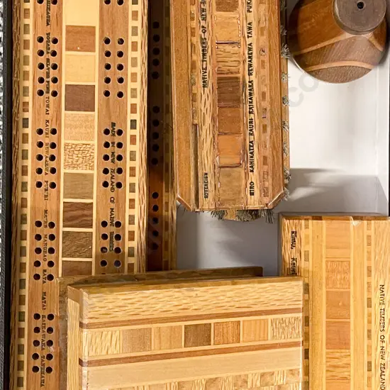 Collection of Native Timbers of New Zealand Souvenirware