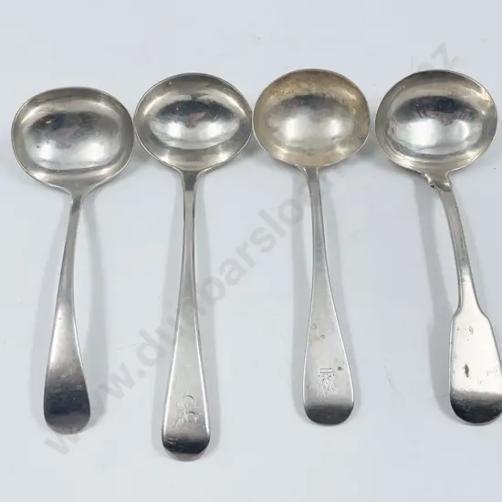 Four Sterling Silver Sauce Ladles
