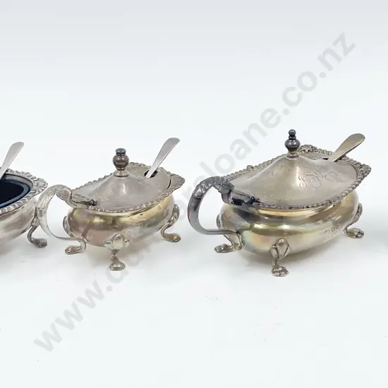 S/S Three Piece Condiment Set & Other Mustard