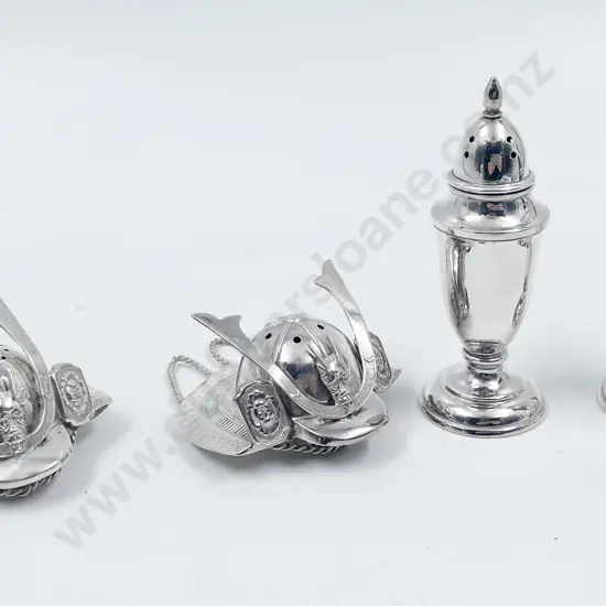 Japanese .950 Sterling Two Condiment Sets