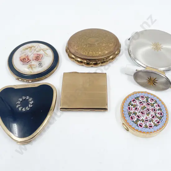 Collection Six Vintage Purse Compacts