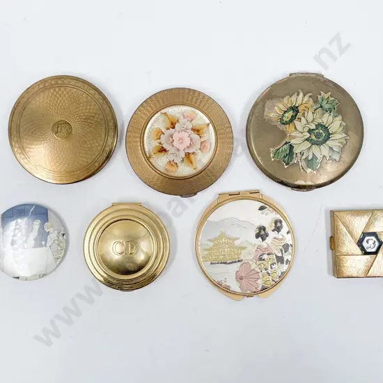 Collection Six Vintage Purse Compacts