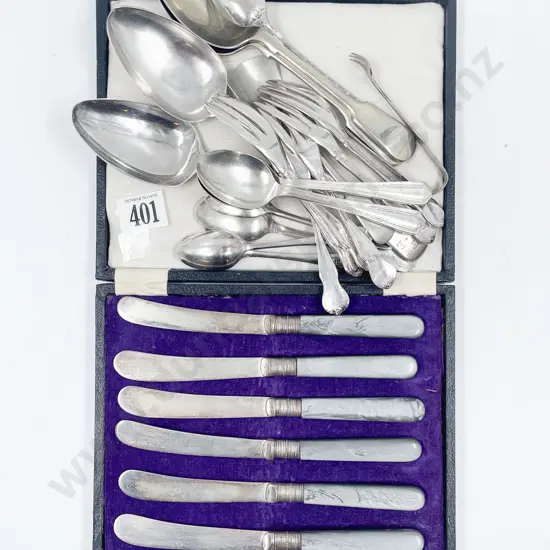 Two Geo S/S Dessert Spoons