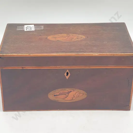 WM IV Inlaid Converted Tea Caddy