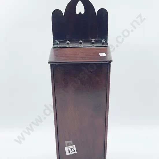 Early Vict Mahogany Candle Box