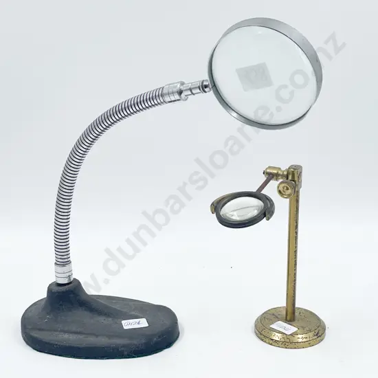 Two Desk Magnifying Glasses