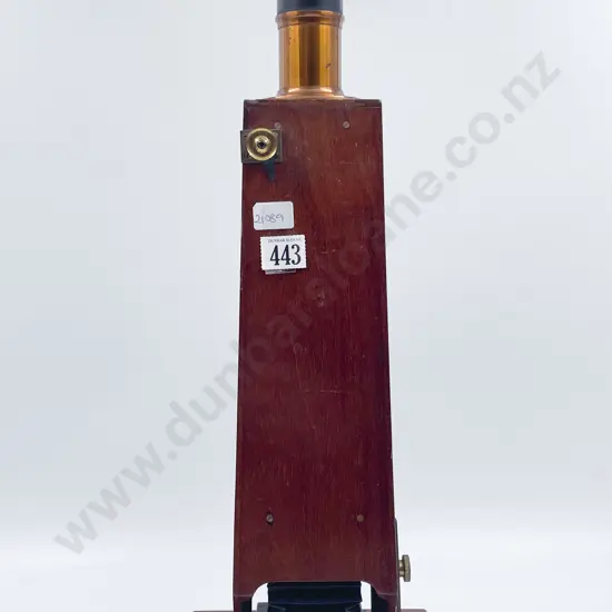 Early Mahogany Mounted Plate Camera Telescopic Lens