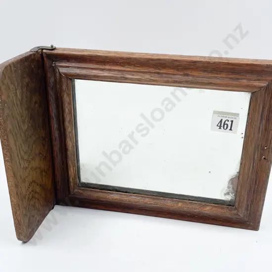 Colonial Cottage Oak Shaving Mirror