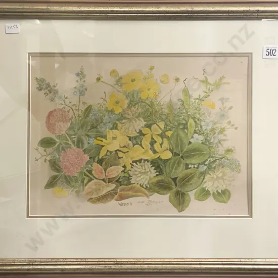 Jane Brenkley - Weeds - Pencil & Watercolour