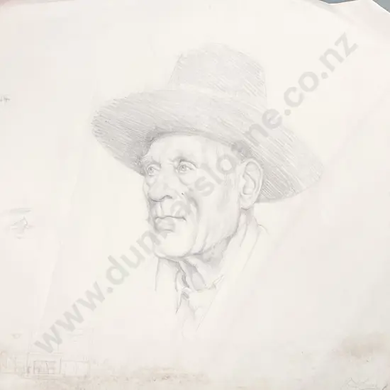 Unknown Artist - Pencil Portrait of a Gentleman