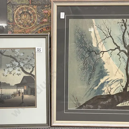 Two Japanese Woodblock Prints