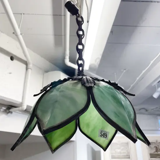 Art Nouveau Style Glass Petal Lightshade