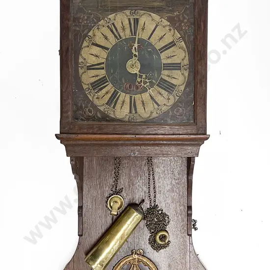 Late C18th Dutch Hooded Wall Clock