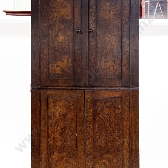 Colonial Kauri Four Door Corner Cabinet