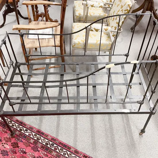 Vict Cast Iron Baby's Cot