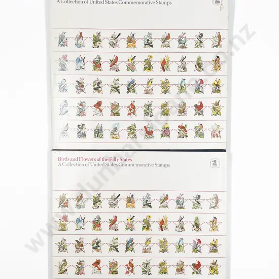 USA Birds and Flowers of the Fifty States Book Album 1982 x2