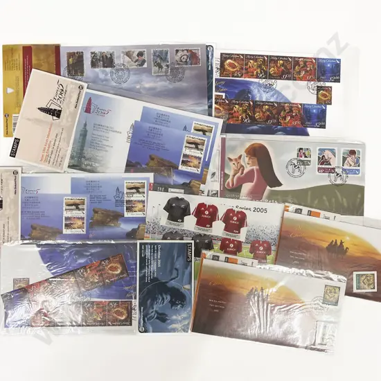 NZ C2003-2006 Assorted FDC Unaddressed Packs and Matching Loose Stamps