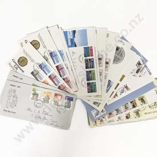 NZ Qty Vintage C1952-1992 FDC's Miniature Sheets and Various