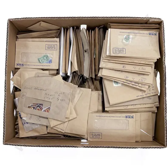 Carton Qty NZ Loose Sorted Stamps