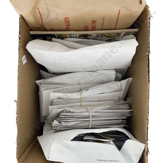 Qty NZ and World Loose Semi-Sorted Stamps