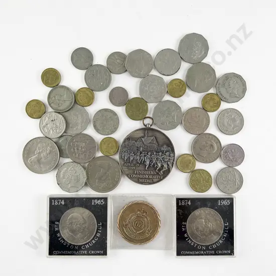 Small Qty UK Australia and NZ Pocket Change Coinage and Commemoratives