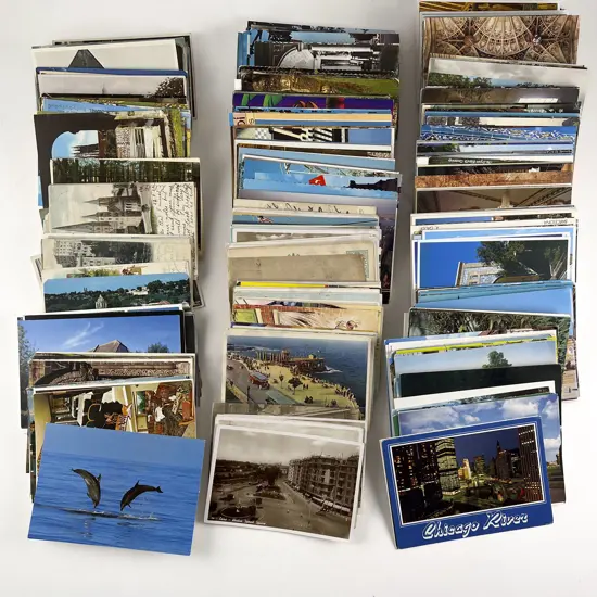 Large Qty Post WWII Tourist Post Cards