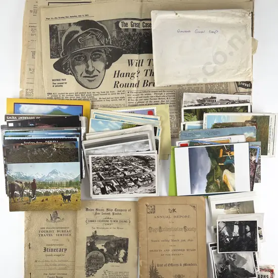 Small Qty Post War Post Cards Booklets 1957 Evening Star Newspaper and Assorted