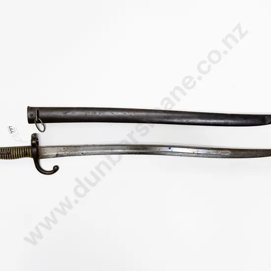 French M1866 Chassepot Sword Bayonet and Scabbard