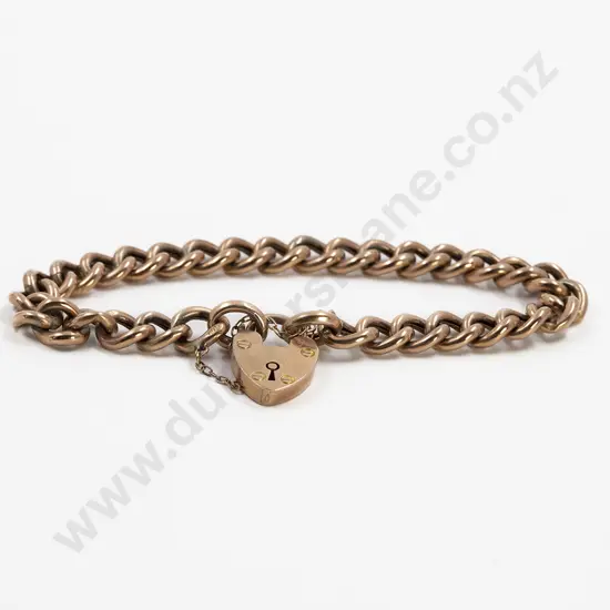 9ct Hollow Curb Link Bracelet