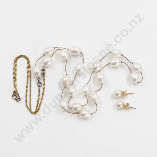 Modern Fresh Water Pearl Necklace