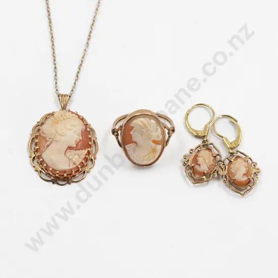 9ct Cameo Portrait Ring